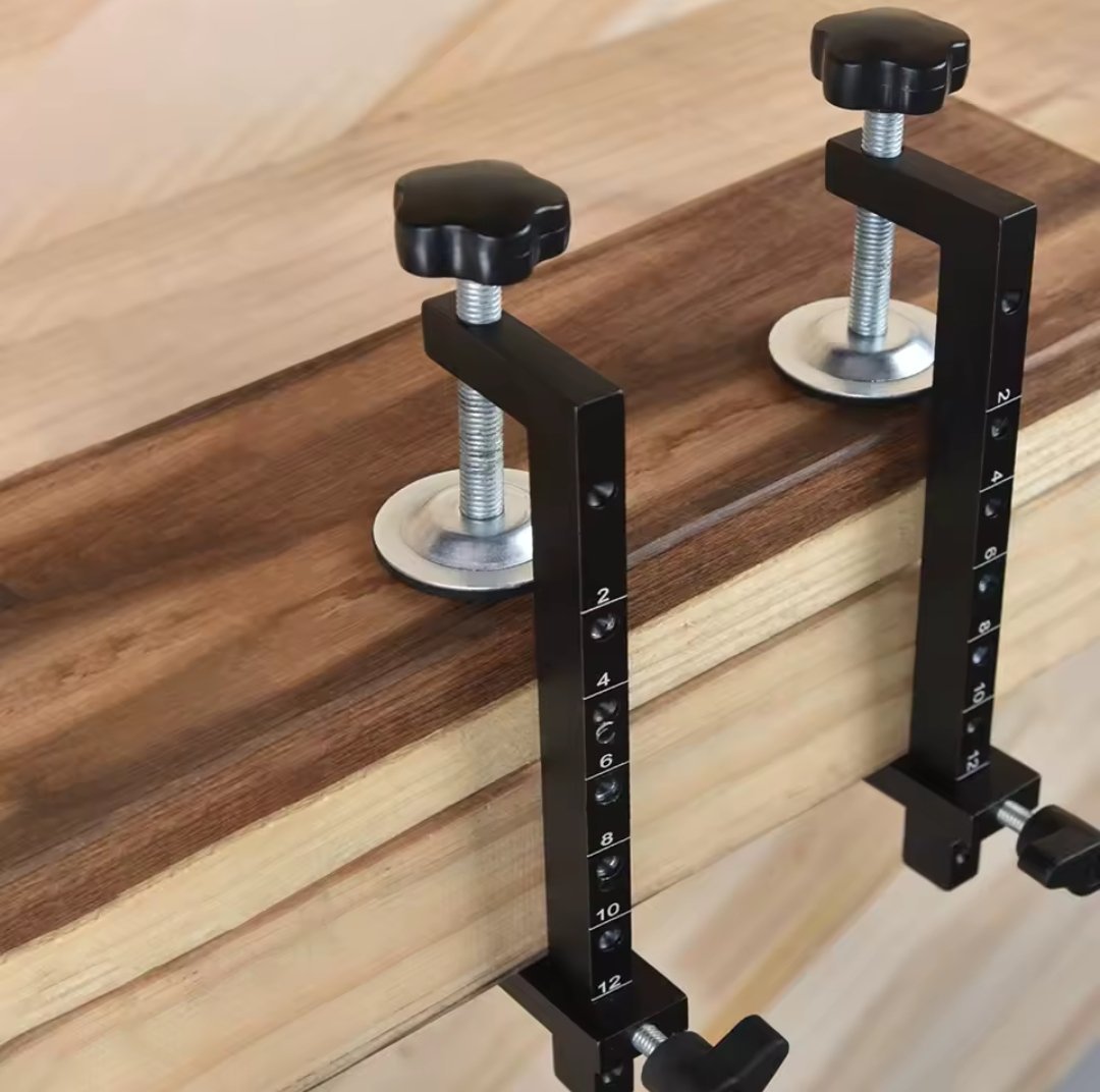 2 Pinces de fixation et assemblage en acier pour le travail du bois SFT