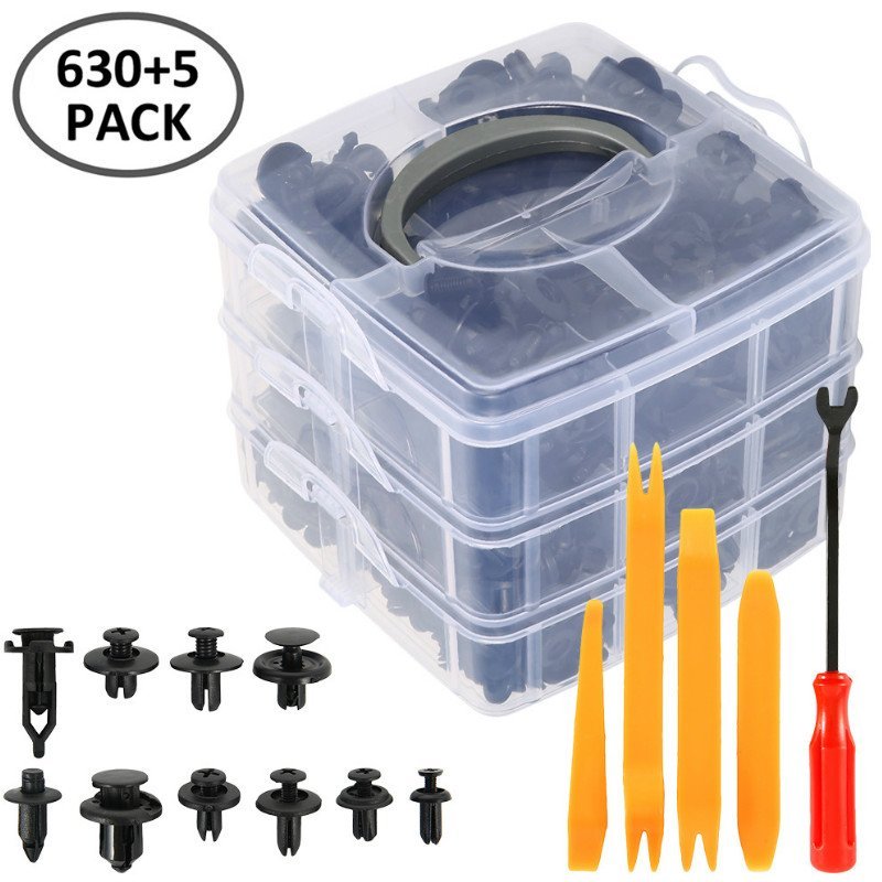 Kit Clips rivet Des voitures 630+5 Pièces