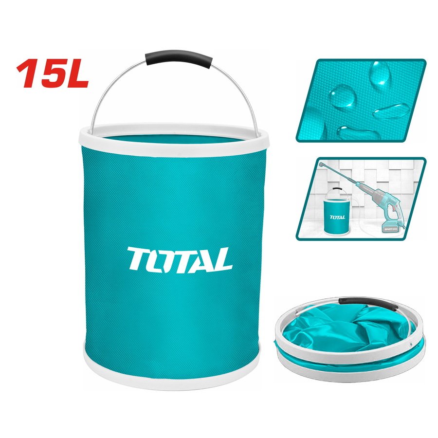 Seau pliable 15L 250*320 mm TGTFB15 TOTAL