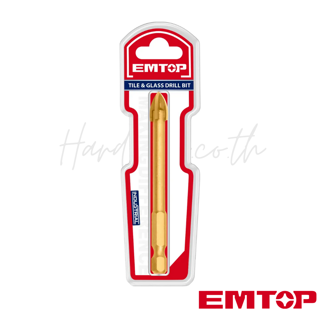Foret 10×85mm pour carrelage et verre EMTOP