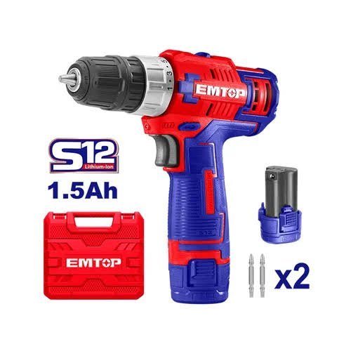 Visseuse - Perceuse Double Batterie 12V EMTOP