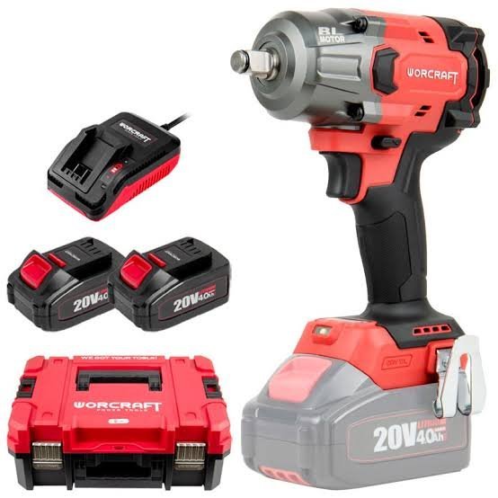 Kit Boulonneuse a batterie 20v 4.0Ah 850nm WORCRAFT