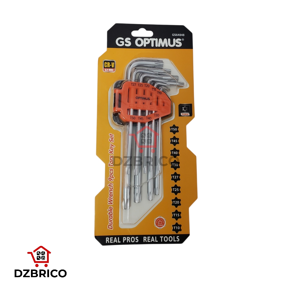 Jeu de 9 clés dents de souris MM GS OPTIMUS