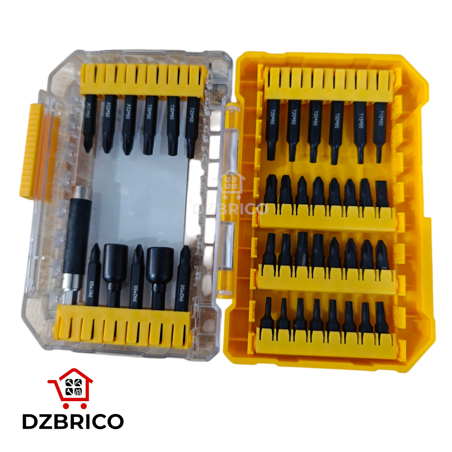 Coffret D'embouts Visseuse Noir 42 Pièces FIXTOP