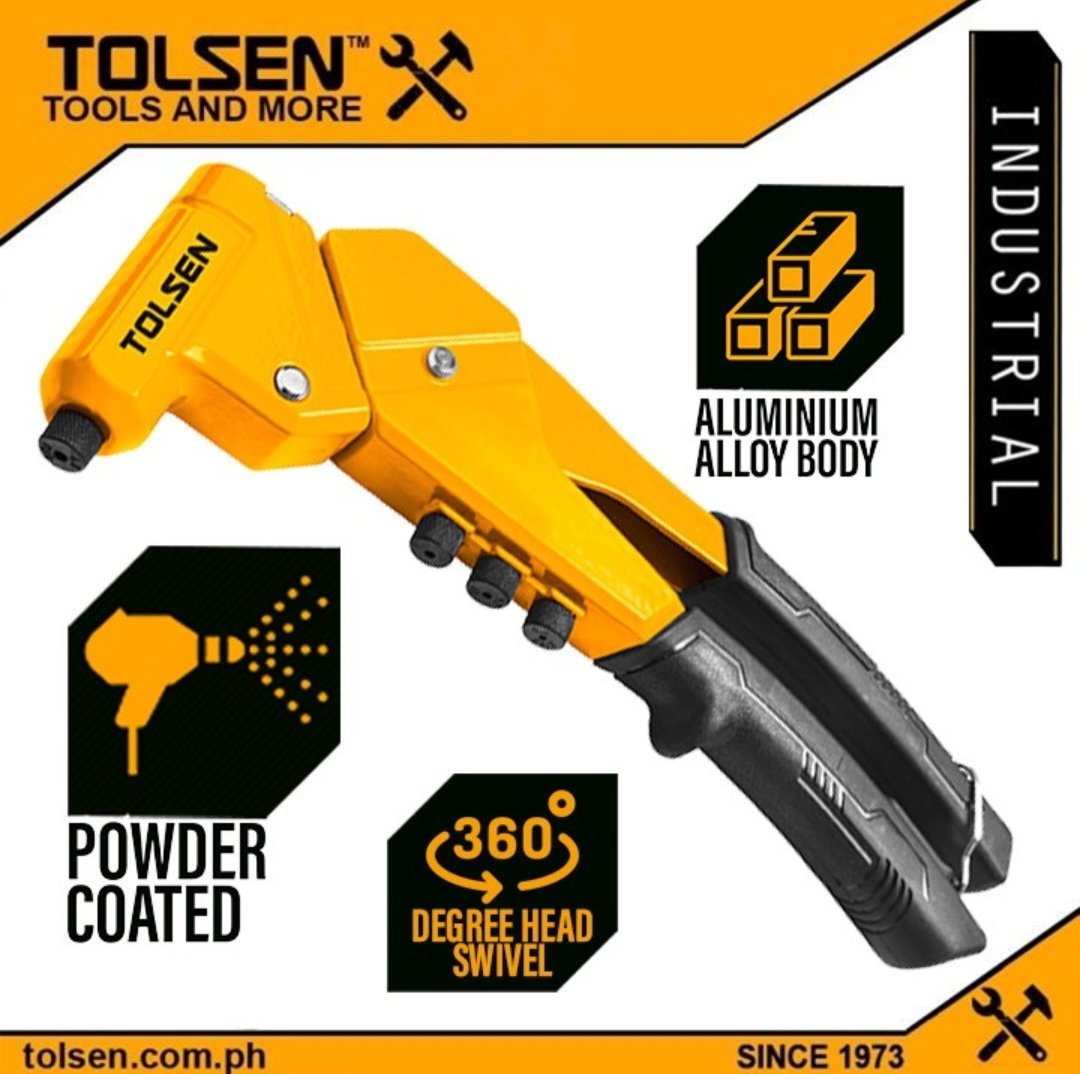 Riveteuse A tête pivotante industriel 11" TOLSEN