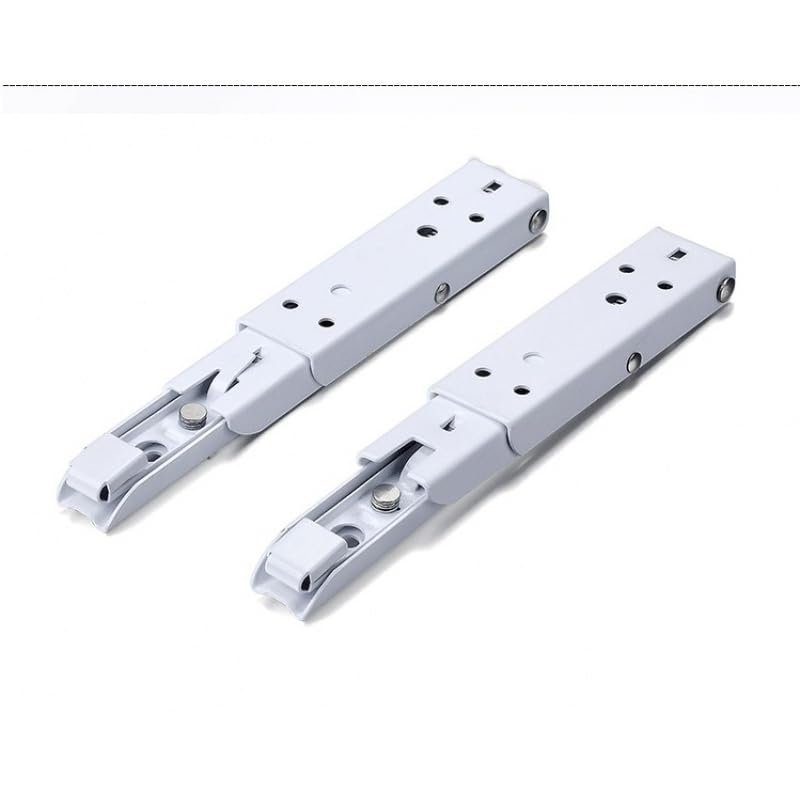 2 pcs Supports d'étagère pliables triangulaires à ressort en métal de 8" de longueur 20cm PM