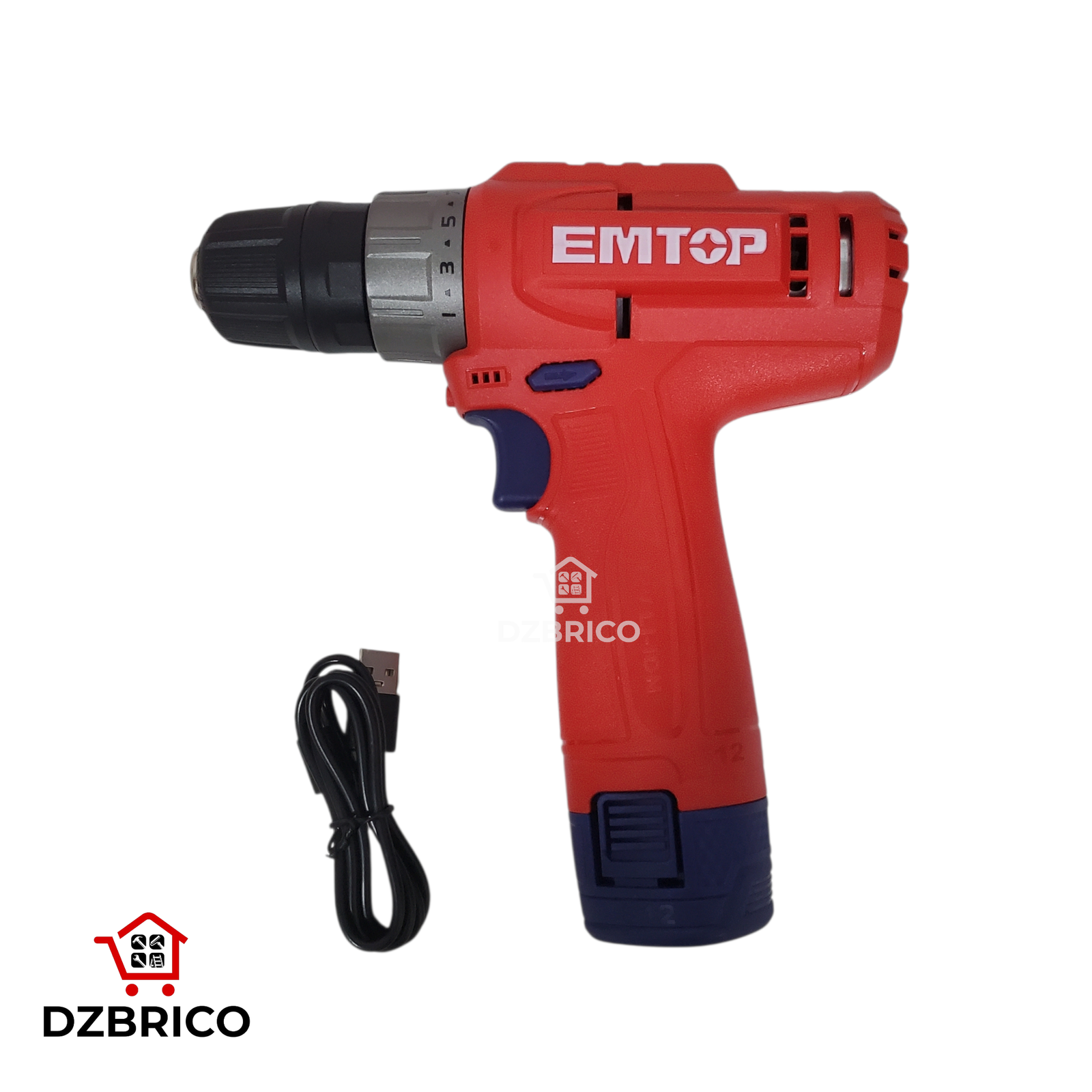 Visseuse Perceuse à batterie 12V 1.5Ah EMTOP
