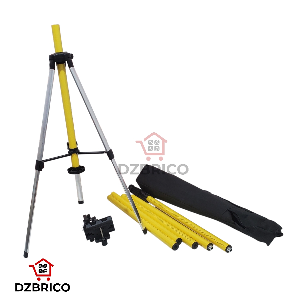 Perche  avec trépied 4.2m niveau lazer