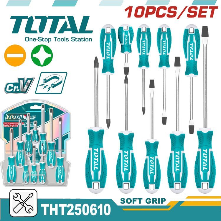 kit de 10 tournevis TOTAL