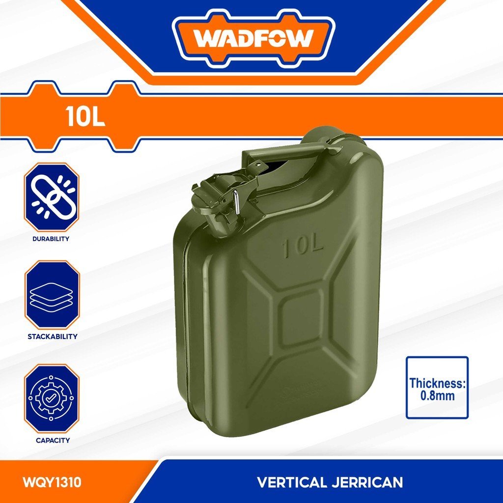 Jerrican essence en métal 10 litres WADFOW