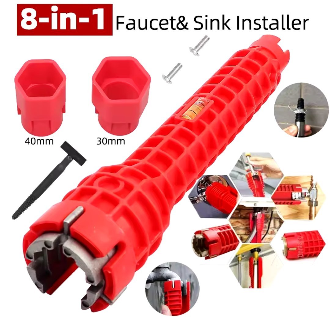Clé De Plombier 8en1 Multifonction et installateur d'évier