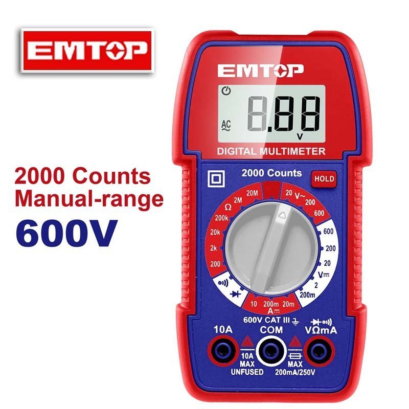 multimètre numérique PM EMTOP 600V
