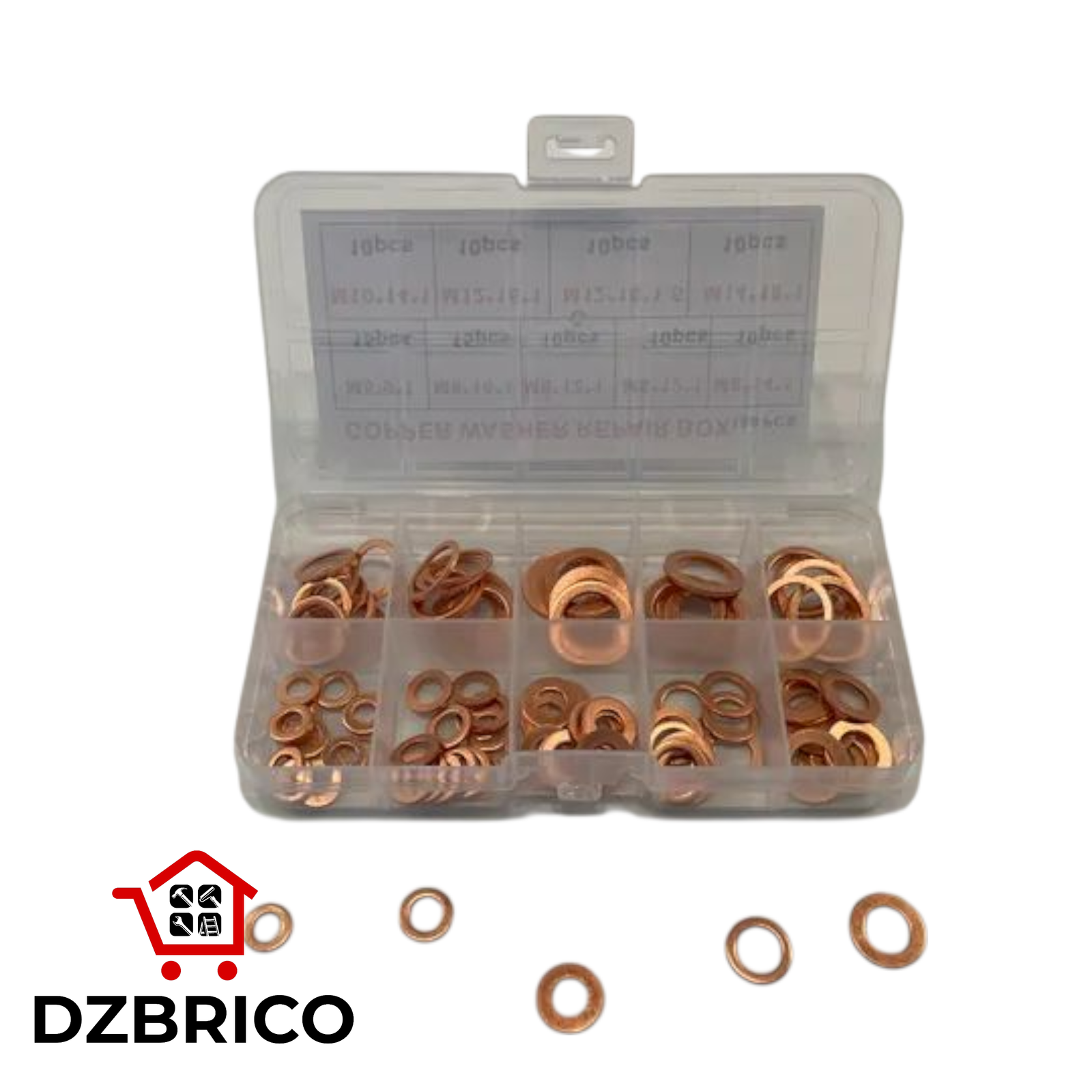 Coffret 100 joints cuivre de vidange moto