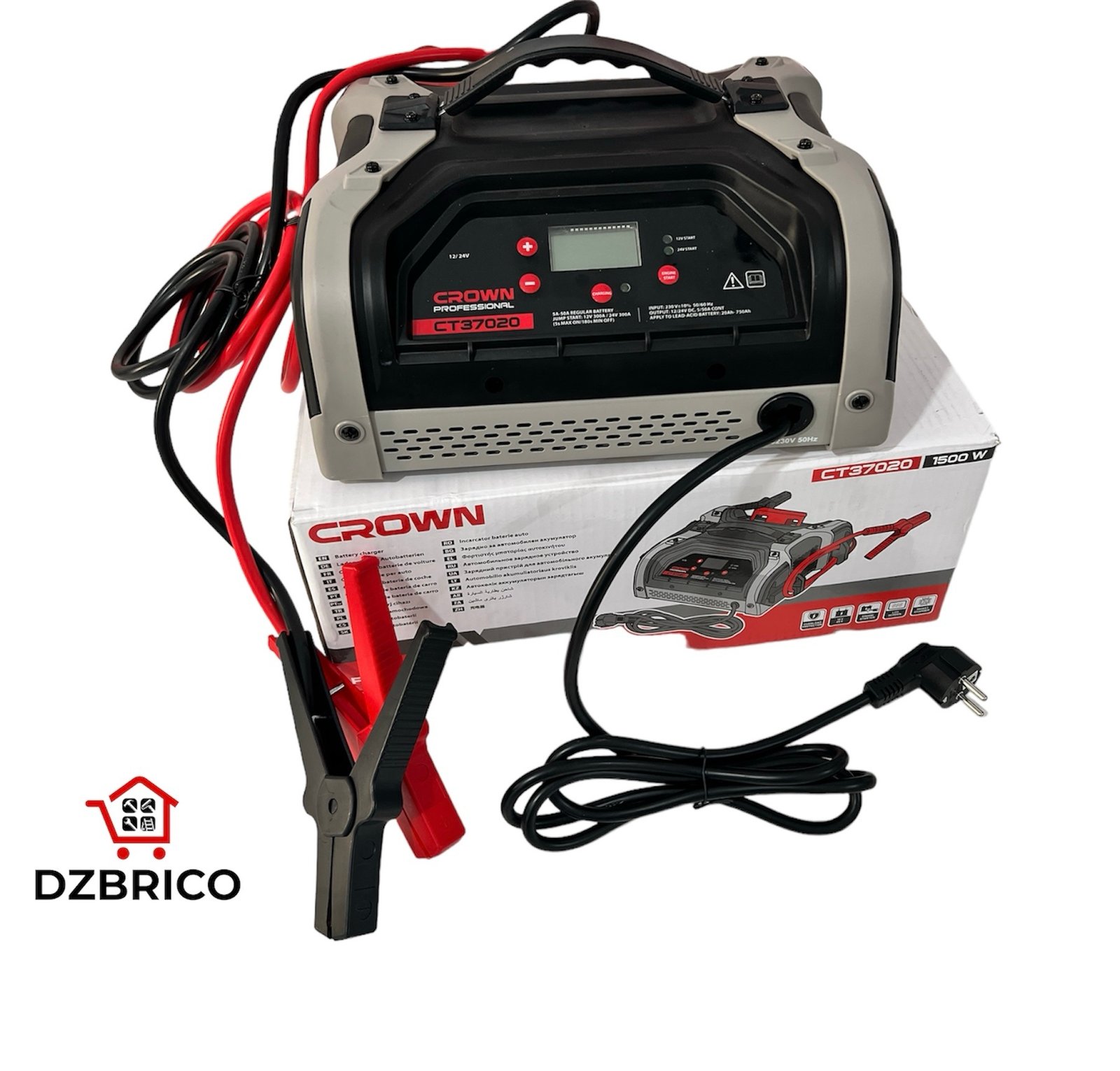 Chargeur Batterie Démarreur 12-24V 50A CROWN
