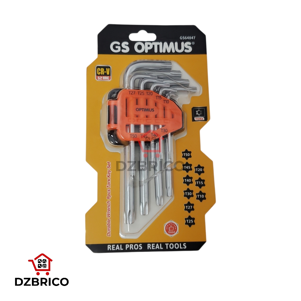 Jeu de 9 clés dents de souris PM GS OPTIMUS