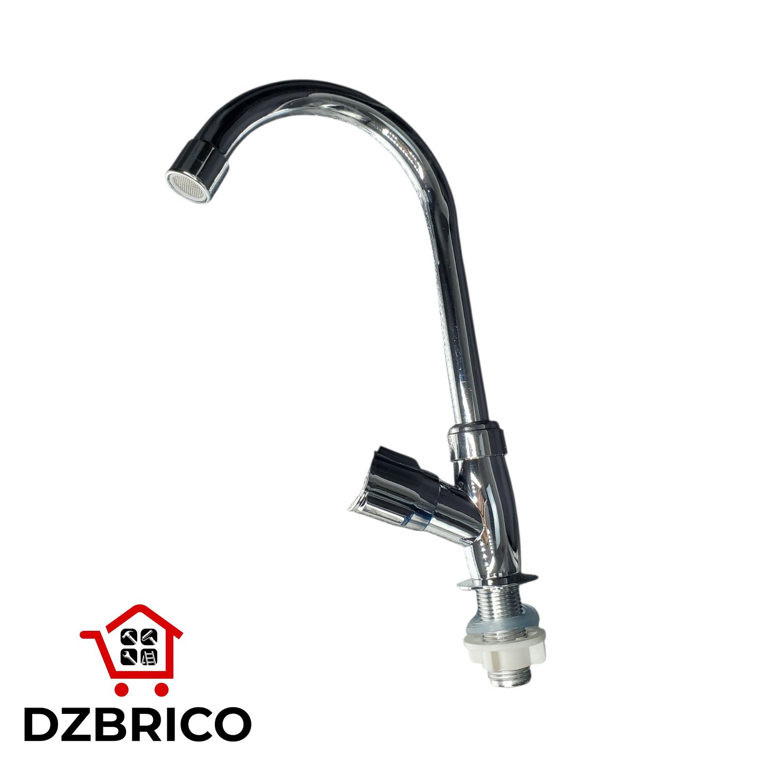 Robinet simple pour évier avec bec coudé