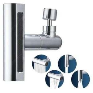 Robinet de cuisine cascade rotatif 4 en 1, 4 fonctions, extension d'évier de cuisine, buse de pulvérisation, robinet de cuisine haute pression pour évier