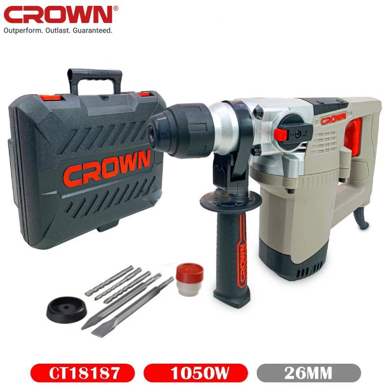 Marteau Perforateur 26mm 1050w CT18187 CROWN
