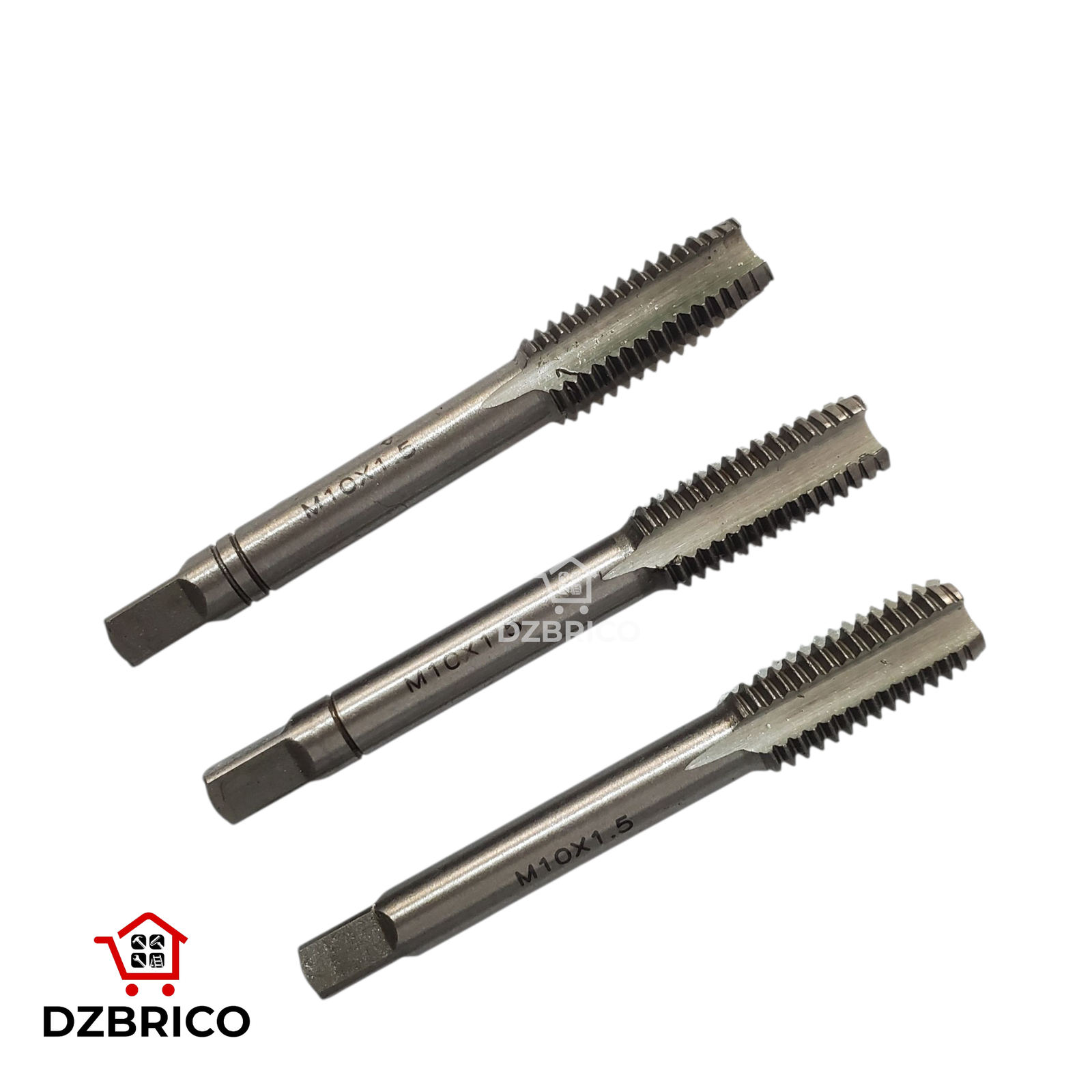 Jeu de 3 tarauds à main M10