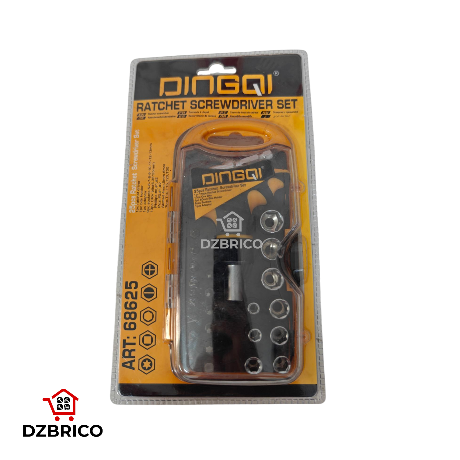 kit tournevis cliquet en T 25 pcs DINGQI