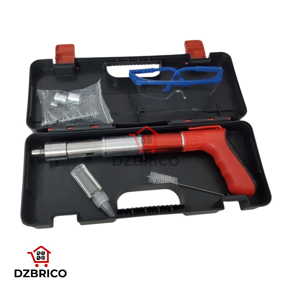 coffret pistolet a clous en acier