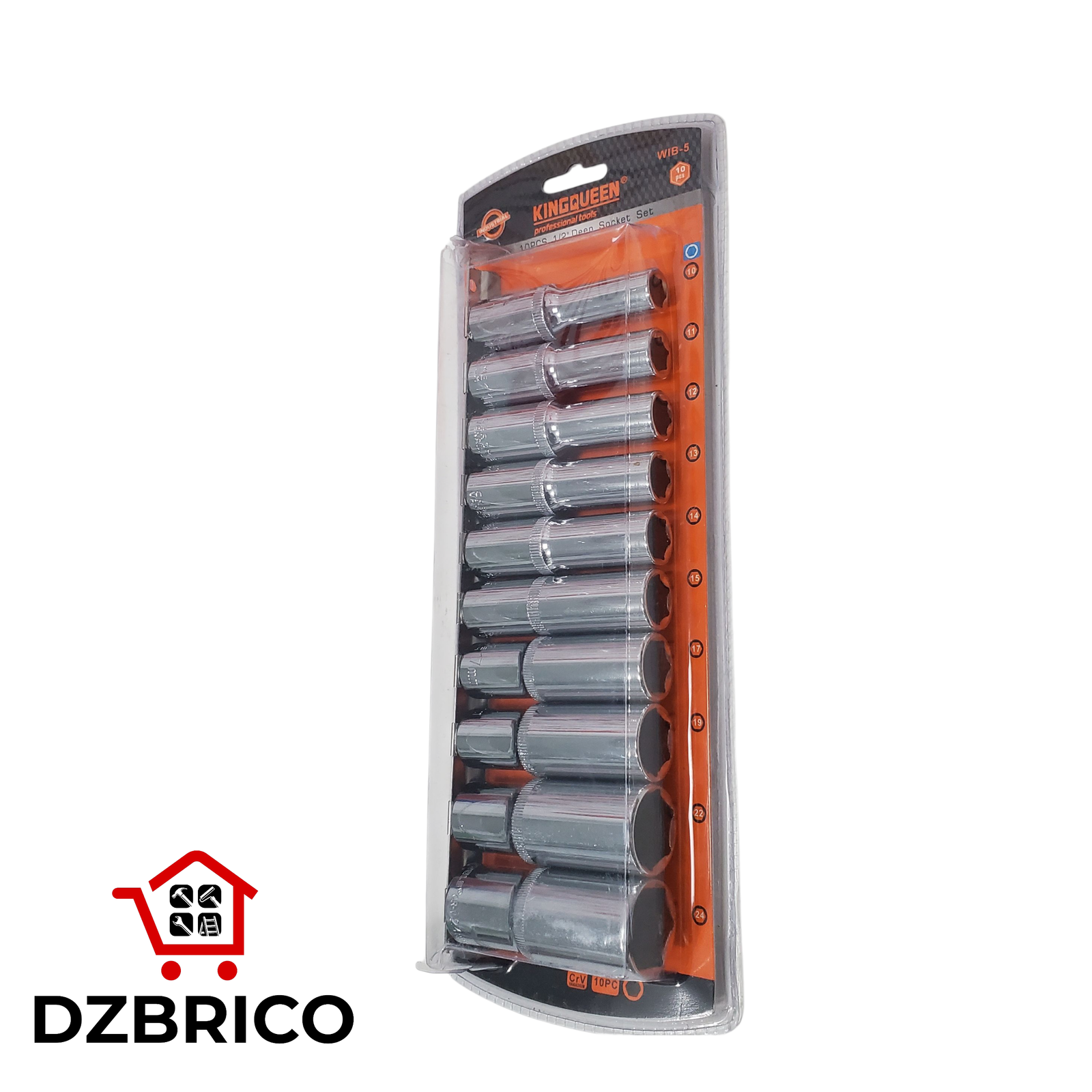 Jeu  Douilles Longues 10pcs 1/2