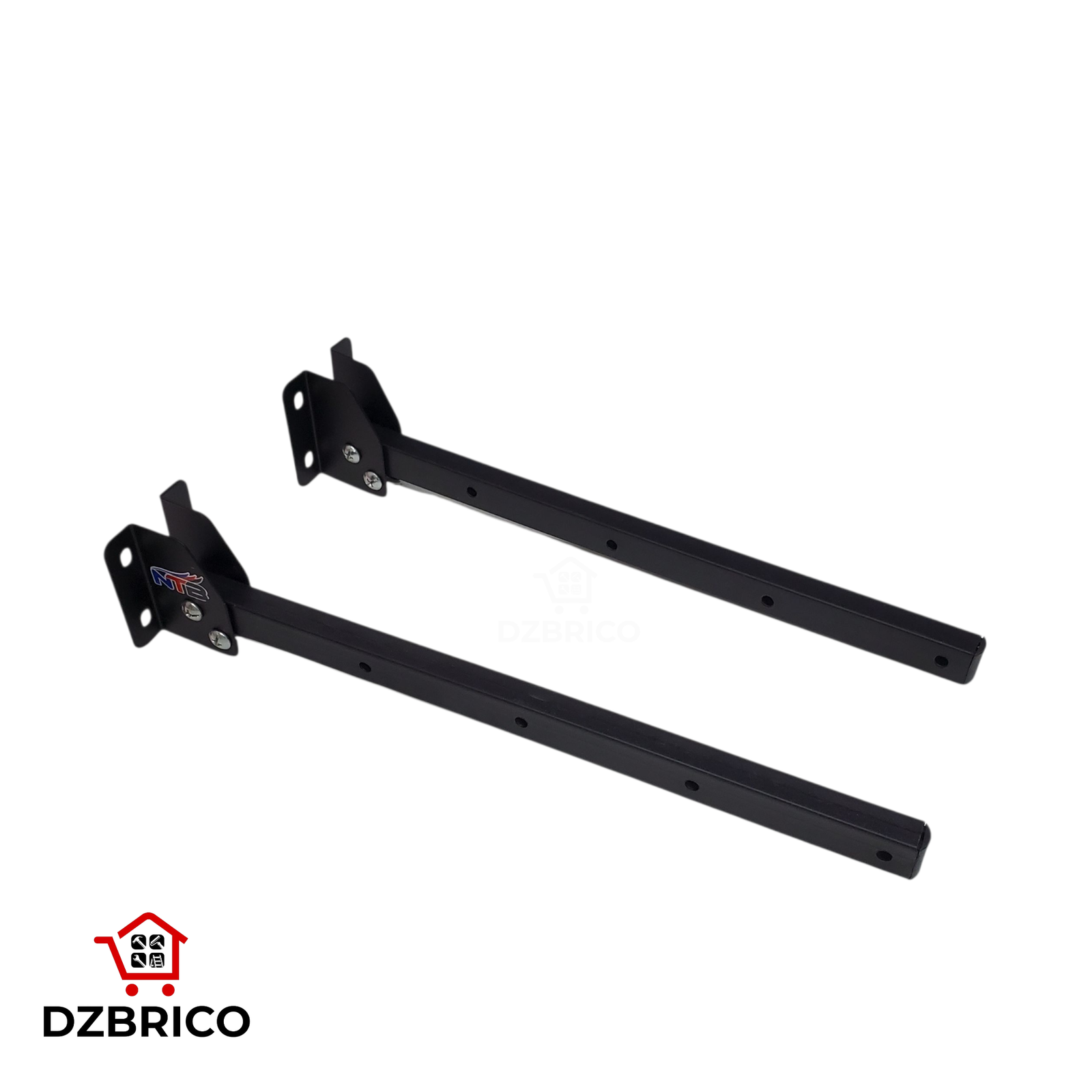 support mural pliant pour corde à linge de lavage 2pcs noir