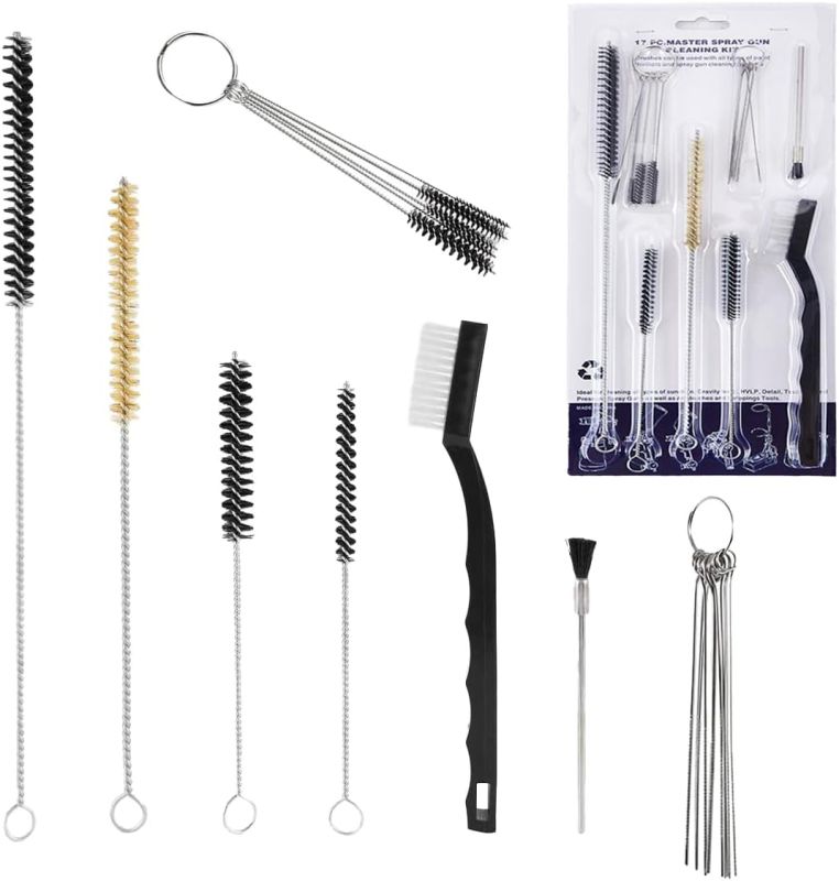Kit brosse nettoyage pour pistolet de peinture et a pulverisation SFT
