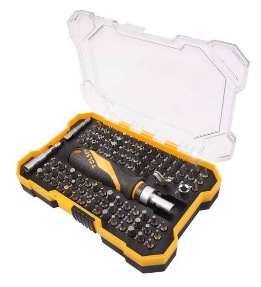 Coffret De Tournevis Cliquet et D’embouts 105 Pièces TOLSEN