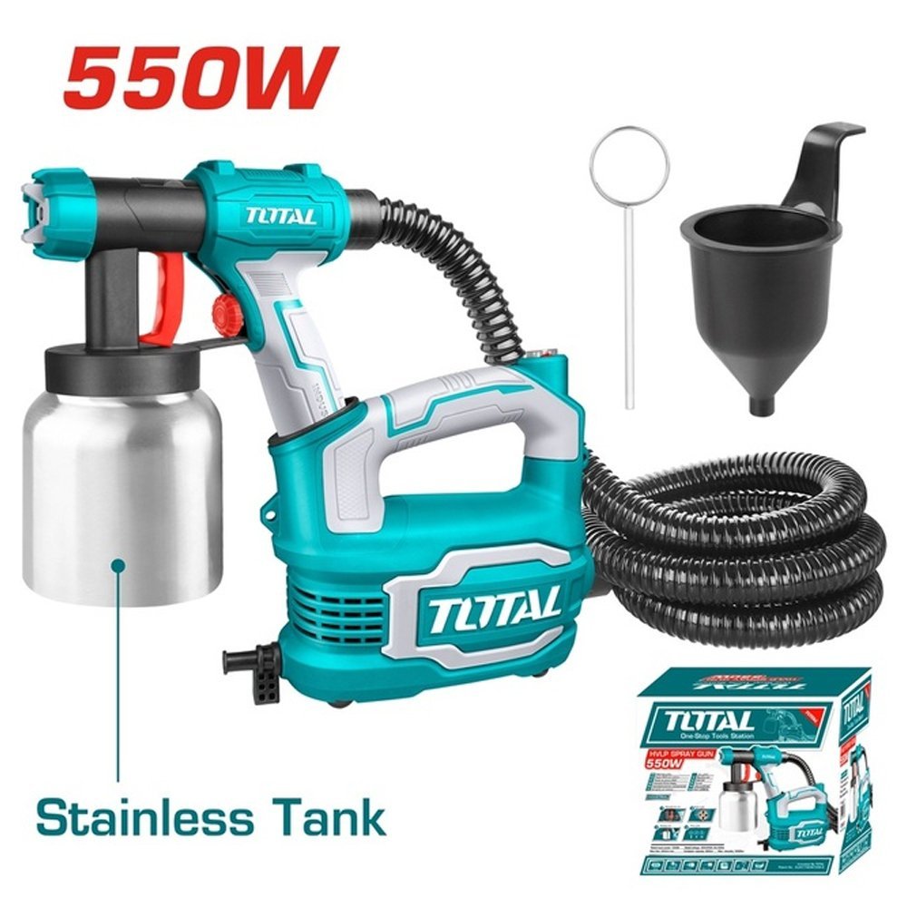 Pistolet à Peinture 550W 800ml TOTAL