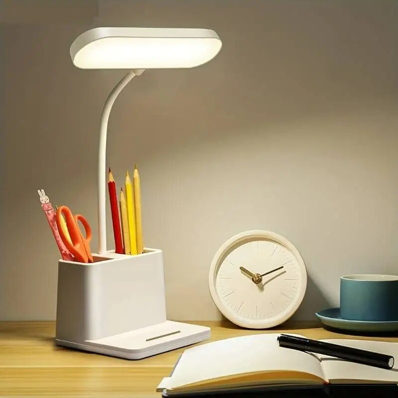 Lampe De Bureau LED Rechargeable Avec coins des objets et téléphone
