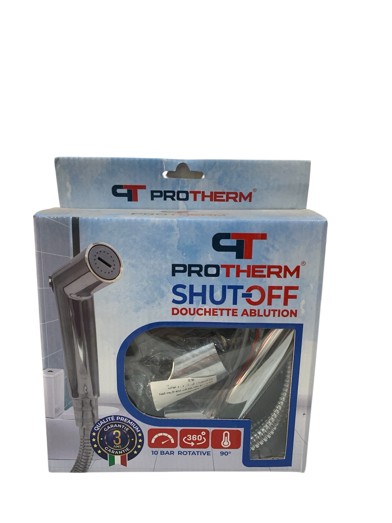 douchette de toilette avec flexible chrome
