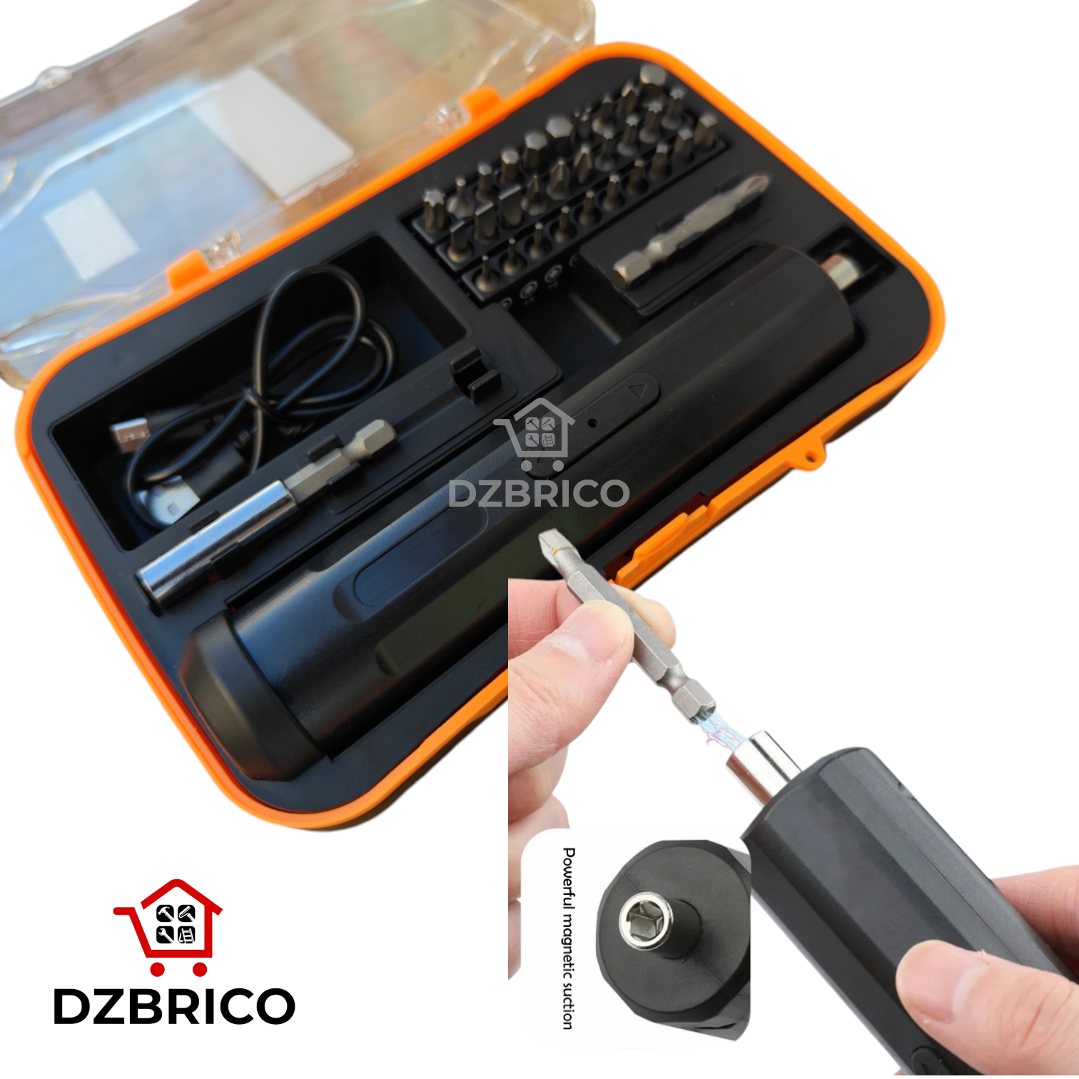 Kit de mini tournevis Électrique rechargeable 3.6V 2ah 34 pièces SFE