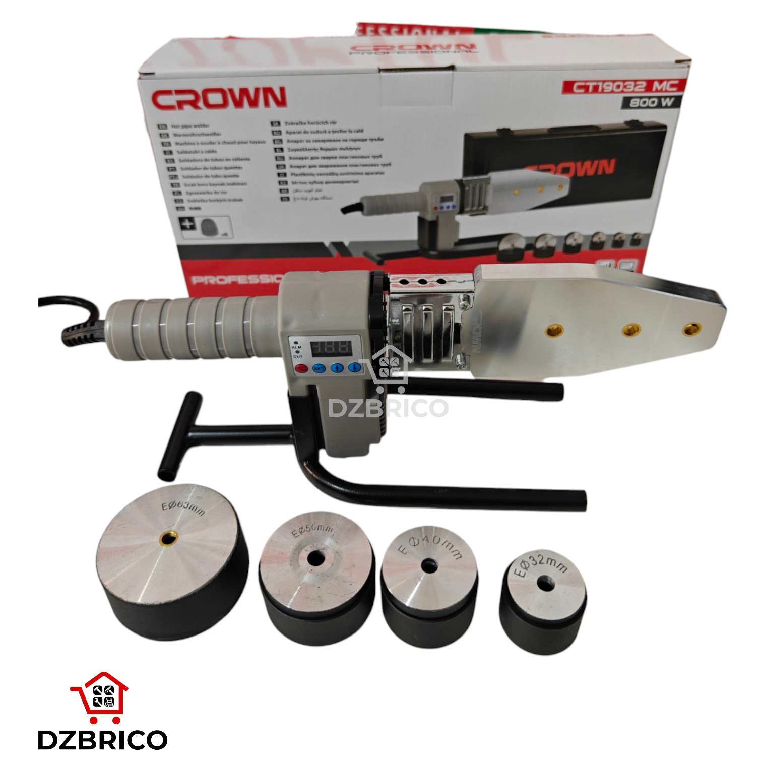 Soudeuse adara PPR numérique 800w 20-63mm CROWN
