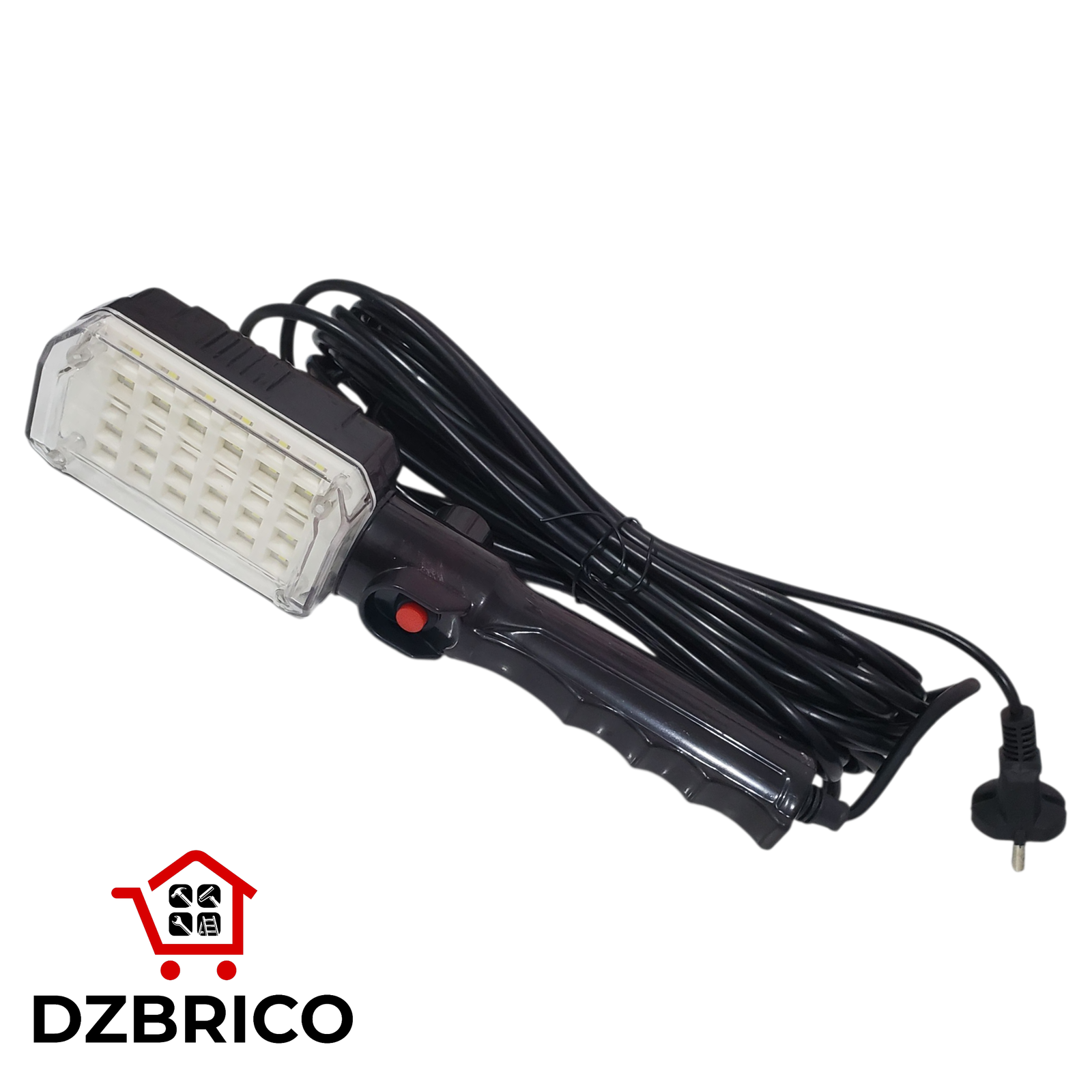 Lampe d'atelier  avec aimant et crochet,cable alimentation 10m