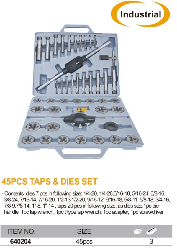 Caisse Tarauds 45Pcs HOTECHE