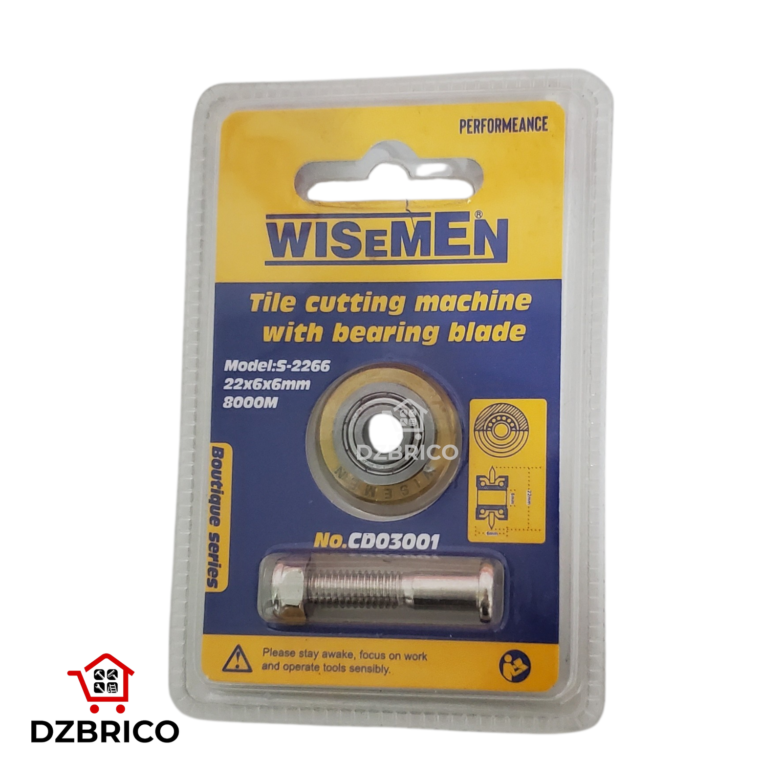 Lame de coupe-carreaux 22×6×6mm WISEMEN