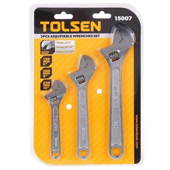 Jeux de 3 cle a molette ( 6 8 10 ) TOLSEN