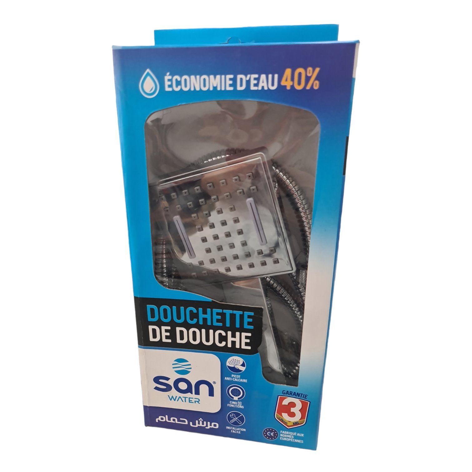 Ensemble Douchette De Douche GRIS SAN WATER