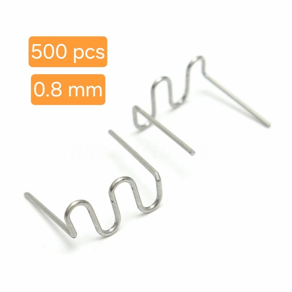 Sac de 500 Pcs Agrafes pour soudeuse Plastique 0.8 mm