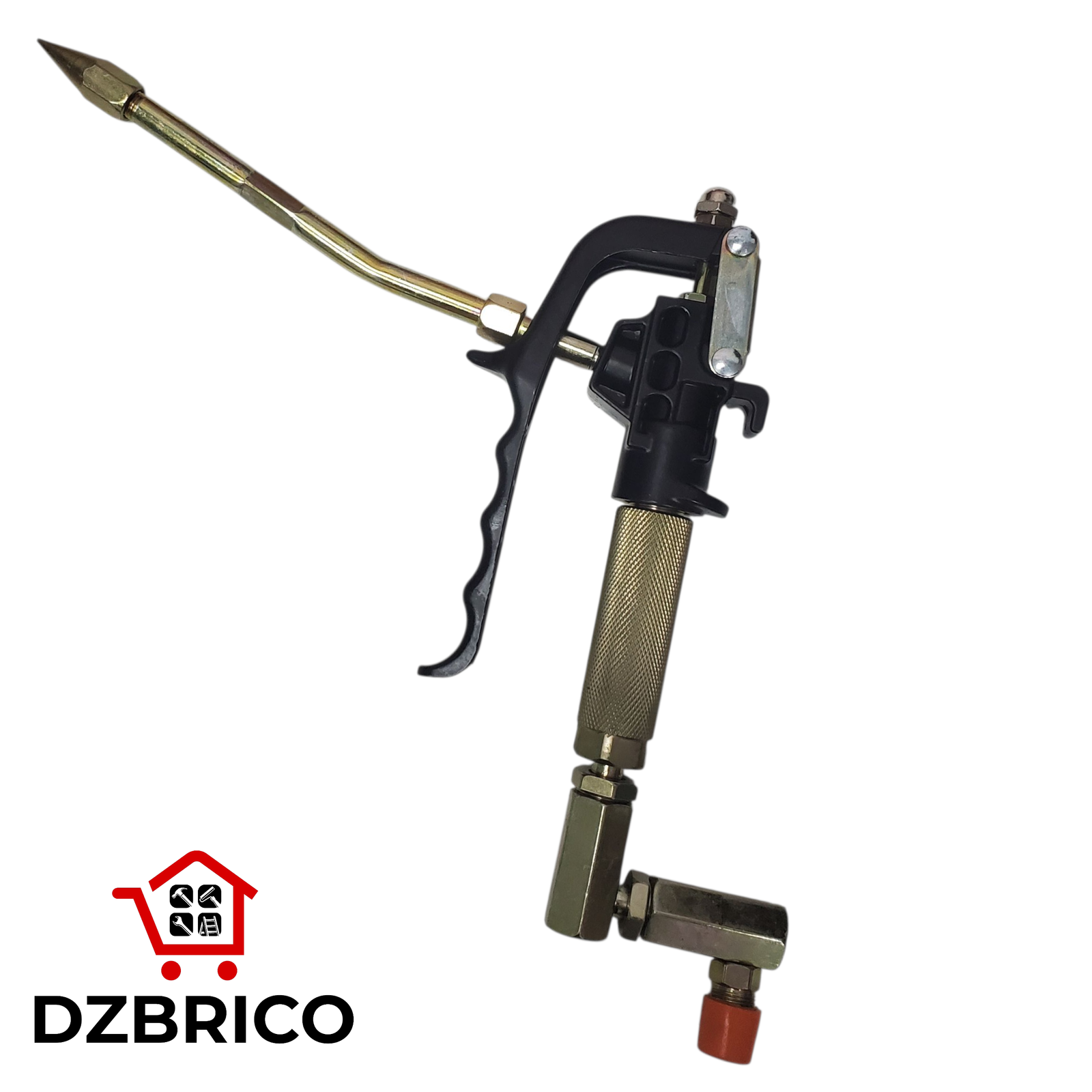 Pistolet graisse - raccord tournant droit - 600 bar