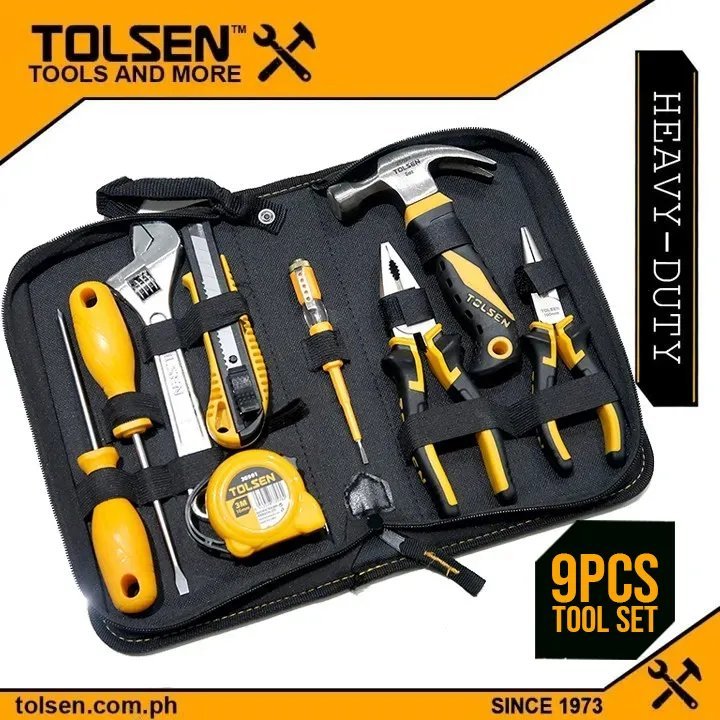 Kit Pochette A Outils 9 pièces TOLSEN