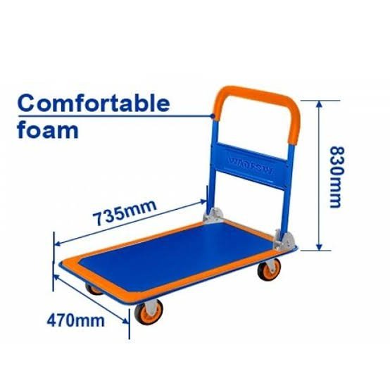 Chariot Plateforme Pliable a 4 roues 150kg WADFOW