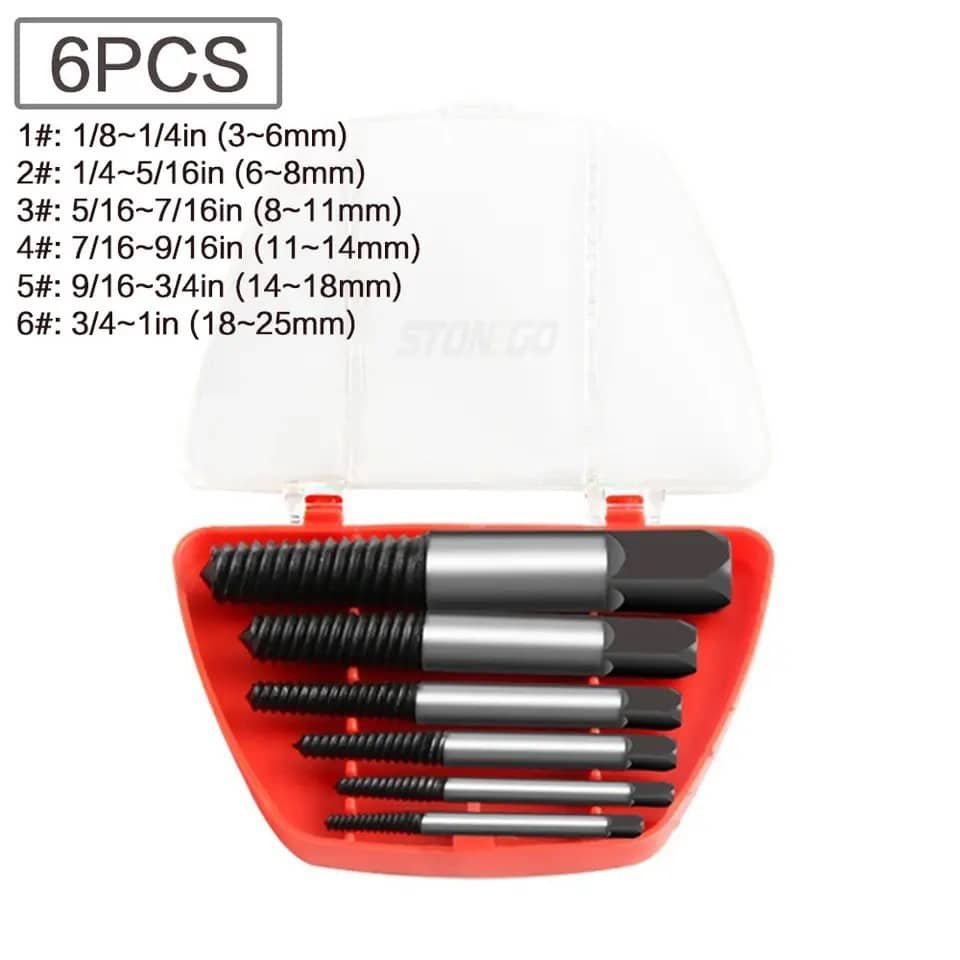 Jeux de tourne gauche 6 pièces 3-22mm
