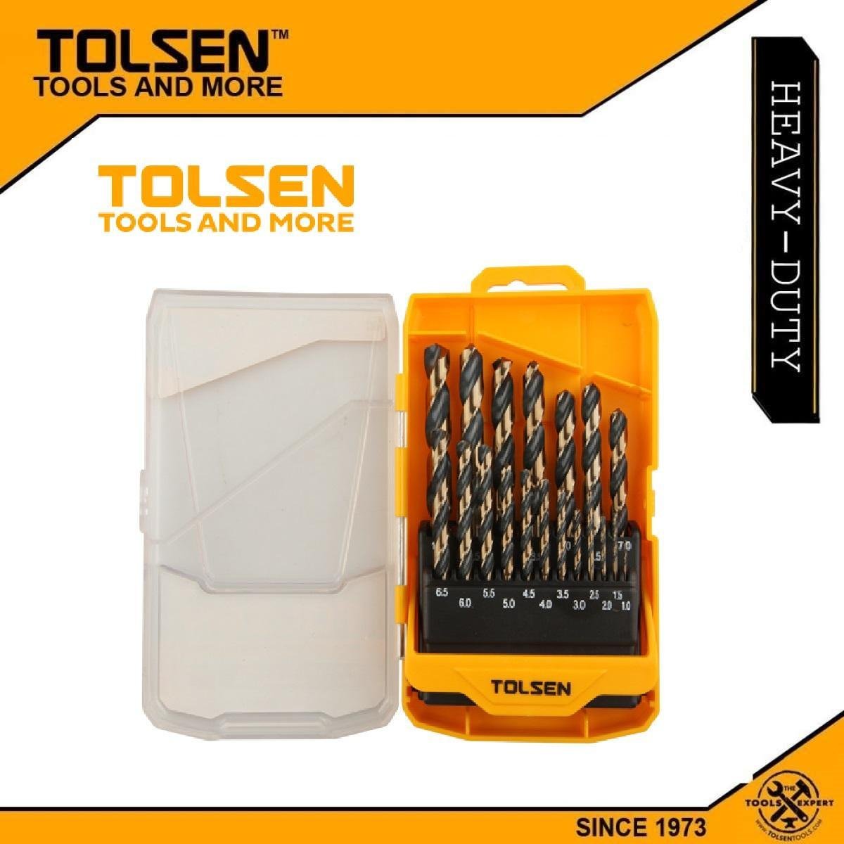Jeux De Meche Metal HSS 19Pcs TOLSEN