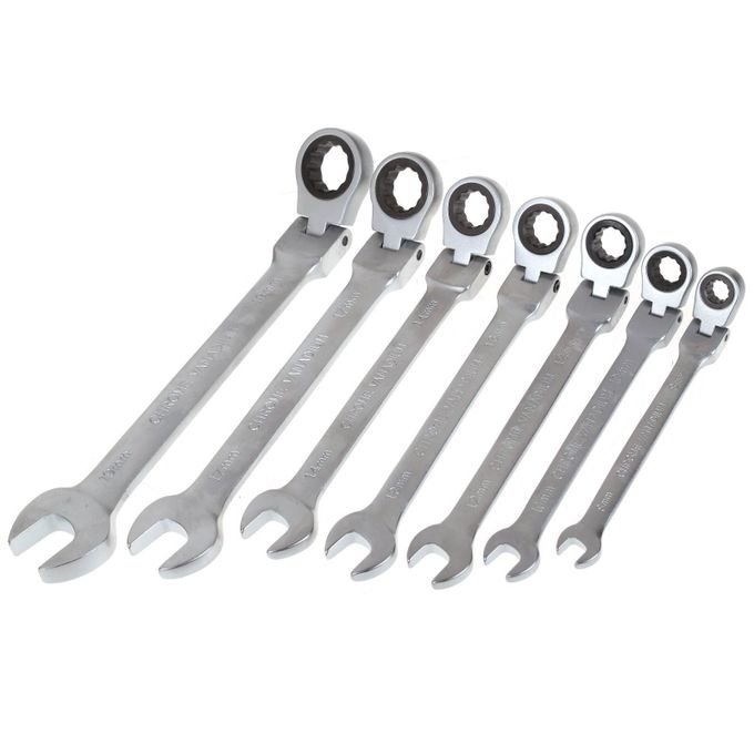 Jeux De Clé Mixtes - Cliquet Flexible - 7 Pièces TOLSEN