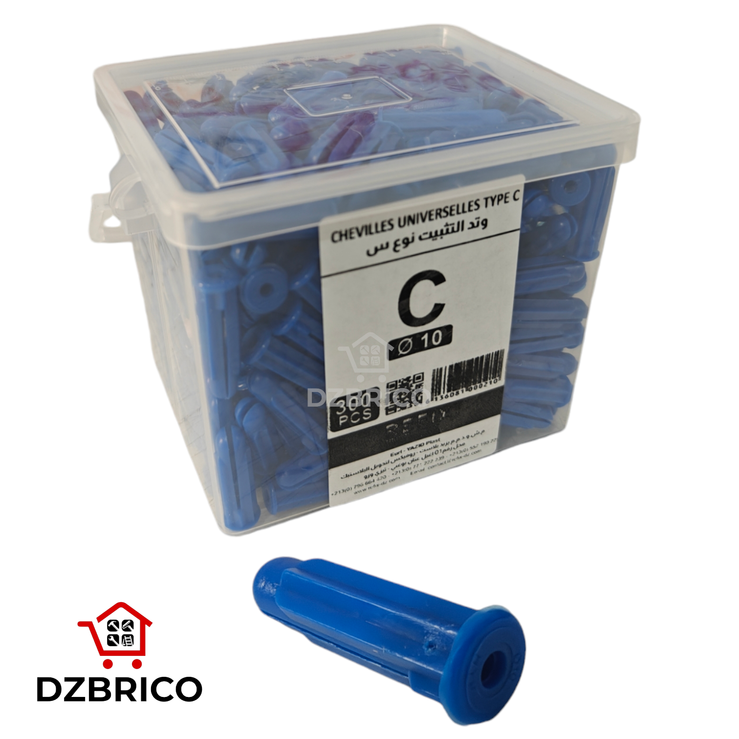 Boîte De chevilles N 10 - 300 Pièces