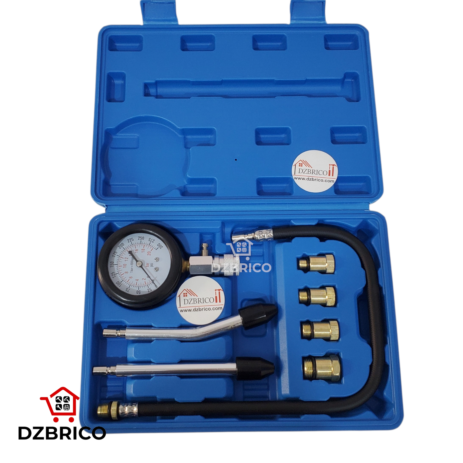 Testeur de compression 8pcs pour moteur à essence DYNAMO