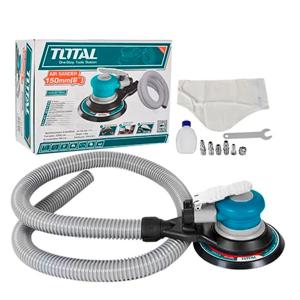 Ponceuse orbitale aléatoire pneumatique 6″, TOTAL