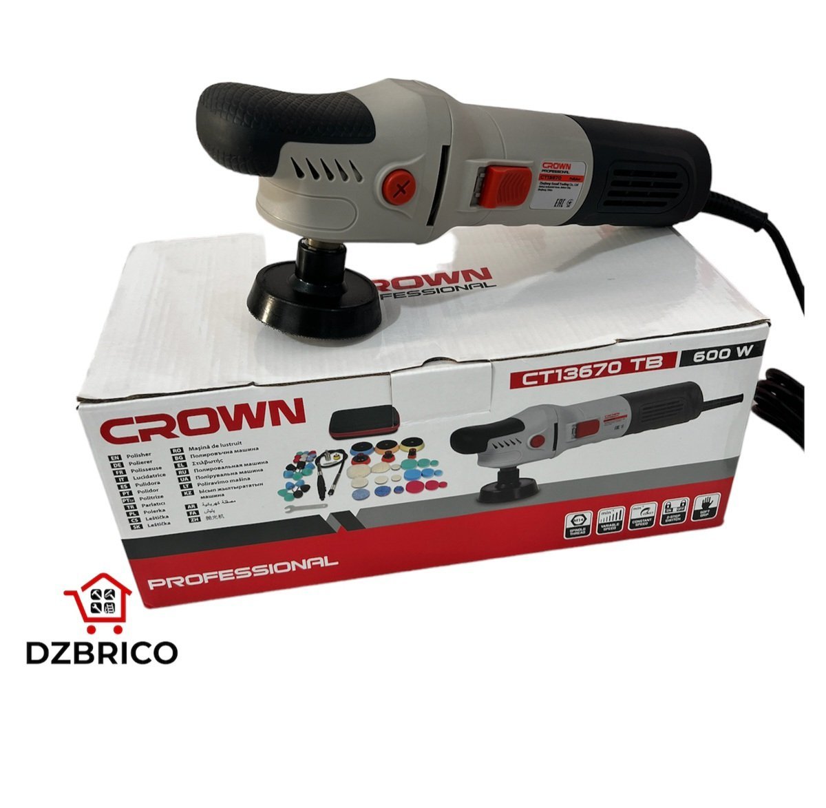 Polisseuse orbitale 600W CROWN